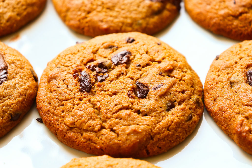 Gluten Free and Vegan Chewy and Crispy Chocolate Chip Cookies