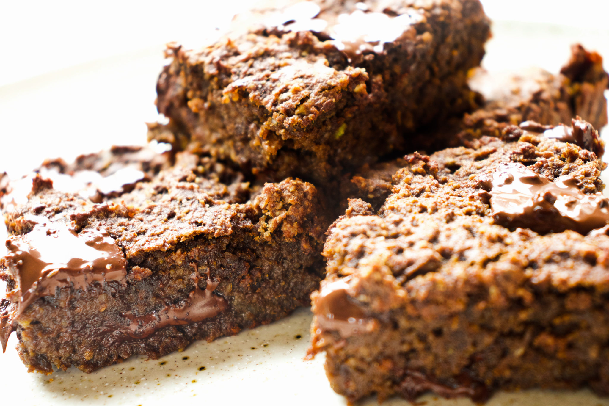 Healthy Fudgy Banana Brownies - The Balanced Blend