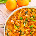 Vegan Spicy Orange Tahini Tofu Stir fry gluten free