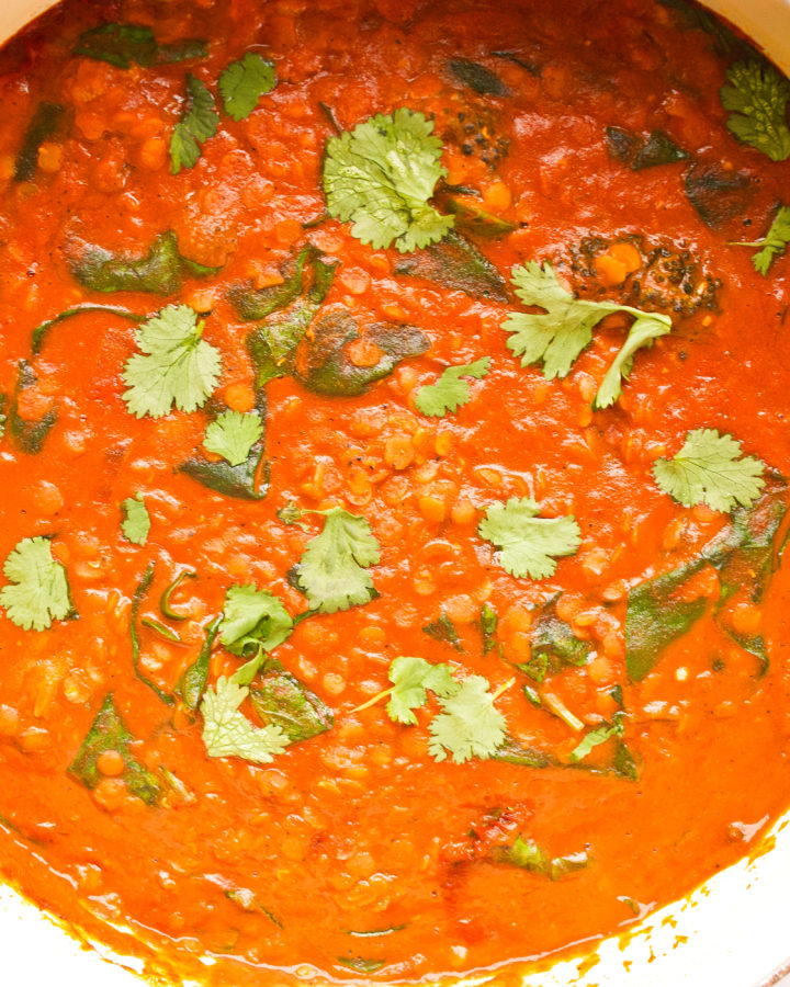 Thai Red Curry Lentils Vegan