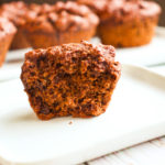 Fluffy Healthy Vegan Double Chocolate Muffins Gluten Free