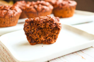 Fluffy Healthy Vegan Double Chocolate Muffins Gluten Free